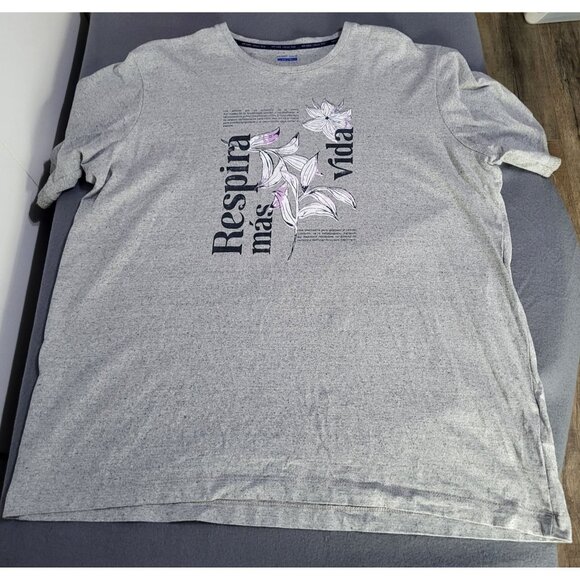 Arturo Calle Tops - ARTURO CALLE Women's XL Graphic T-Shirt Gray Floral